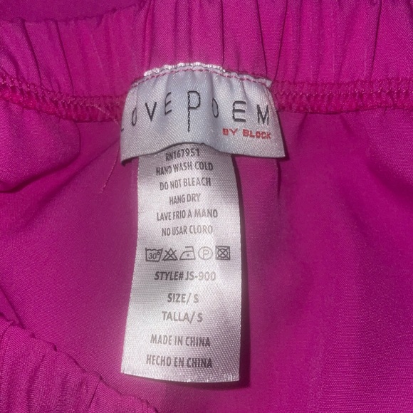 Women's Fuchsia Strapless Jumpsuit - Picture 5 of 5